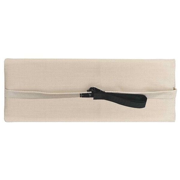 vidaXL Encosto cabe&ccedil;a cadeira de p&aacute;tio 40x7,5x15 cm textilene creme