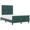 vidaXL Cama Box com cabeceira Verde Escuro 120 x 200 cm Veludo
