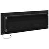 vidaXL Espelho de banheiro LED Carvalho Preto 100 x 8,5 x 37 cm Vidro
