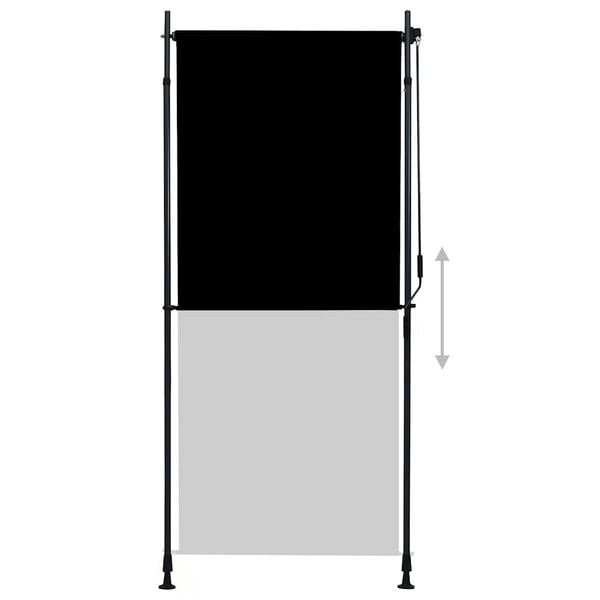 vidaXL Estore de rolo para exterior 100x270 cm antracite