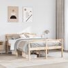 vidaXL Cama para idosos com cabeceira 160x200 cm pinho maci&ccedil;o