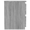 vidaXL Mesa cabeceira 2pcs 30x30x40 cm madeira sonoma processada cinza