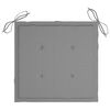 vidaXL Cadeiras de jardim c/ almofad&otilde;es cinzentos 2 pcs teca maci&ccedil;a