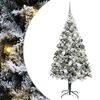 vidaXL &Aacute;rvore de Natal Artificial Branco 180 cm PVC, A&ccedil;o e Pl&aacute;stico