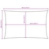 vidaXL Para-sol estilo vela tecido oxford retangular 4x7m cinza-acast.