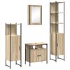 vidaXL Conjunto de M&oacute;veis para Banheiro 4 pcs Carvalho Sonoma