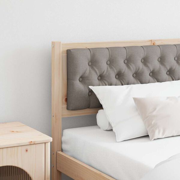 vidaXL Cabeceira Outros Marrom e taupe 200 cm Madeira de pinho maci&ccedil;a