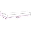 vidaXL Prateleiras parede suspensas 2 pcs 60x23,5x3,8 cm MDF carvalho