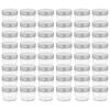 vidaXL Frascos de vidro com tampas prateadas 48 pcs 110 ml