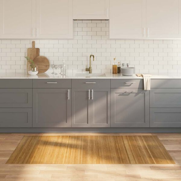 vidaXL Tapete retangular 100x200 cm bambu cor natural