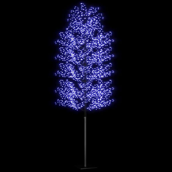 vidaXL Árvore de Natal 2000 luzes LED flor cerejeira luz azul 500 cm