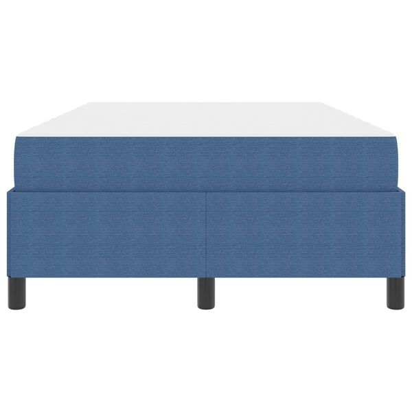 vidaXL Estrutura da Cama com colch&atilde;o Azul 120 x 190 cm tecido