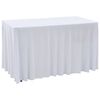 vidaXL Capa extens&iacute;vel para mesa c/ camilha 2 pcs 243x76x74 cm branco