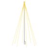 vidaXL Ilumina&ccedil;&atilde;o cascata p/ &aacute;rvore Natal int/ext 400 luzes LED 2,5 m