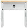 vidaXL Mesa console Branco 73 x 35 x 73 cm Madeira de Pinheiro S&oacute;lida