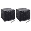 vidaXL Capas p/ tanques de &aacute;gua de jardim 2 pcs 8 ilh&oacute;s 116x100x120 cm