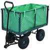 vidaXL Carrinho de m&atilde;o para jardim 350 kg verde