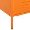 vidaXL C&oacute;moda/aparador com gavetas a&ccedil;o 80x35x101,5 cm laranja