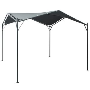 vidaXL Gazebo tenda com toldo 3x3 m a&ccedil;o antracite