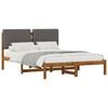 vidaXL Estrutura de Cama com Cabeceira Estofada