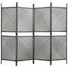 vidaXL Painel de veda&ccedil;&atilde;o 2,4x2 m vime PE antracite