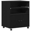 vidaXL Suporte para Impressora Carvalho Preto 60 x 48 x 74 cm
