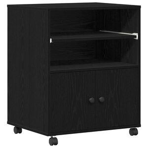 vidaXL Suporte para Impressora Carvalho Preto 60 x 48 x 74 cm