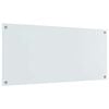 vidaXL Prote&ccedil;&atilde;o de Cozinha Branco 110 x 50 x 0,6 cm vidro temperado