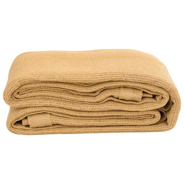 vidaXL Tapete de campismo para tenda 300x400 cm PEAD areia