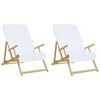vidaXL Toalhas de praia 2 pcs 60x135 cm tecido 400 GSM branco