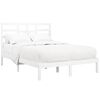 vidaXL Estrutura de cama 140x200 cm madeira maciça branco