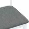 vidaXL Cadeiras de jantar com almofadões 2 pcs madeira maciça branco