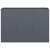 vidaXL Vaso/floreira 120x40x80 cm a&ccedil;o laminado a frio antracite