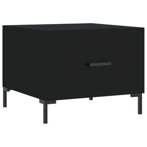 vidaXL Mesa de centro 50x50x40 cm derivados de madeira preto