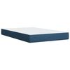 vidaXL Cama boxspring com colch&atilde;o 120x190 cm tecido azul