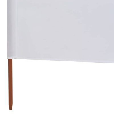 vidaXL Para-vento com 5 painéis em tecido 600x120 cm cor areia branca