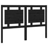 vidaXL Cabeceira de cama 140,5x4x100 cm pinho maci&ccedil;o preto