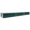 vidaXL Canteiro elevado de jardim a&ccedil;o galvanizado 480x80x45cm verde