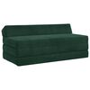 vidaXL Sof&aacute; Cama Dobr&aacute;vel Verde-Escuro 120 x 60 x 49 cm Tecido