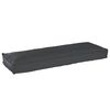vidaXL Conjunto de Almofadas para Palete 2 pcs Preto 120 x 40 x 8 cm