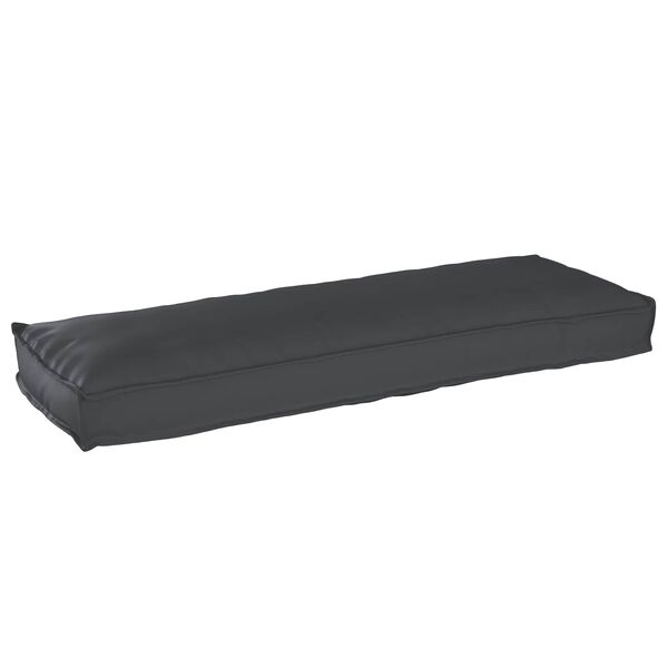 vidaXL Conjunto de Almofadas para Palete 2 pcs Preto 120 x 40 x 8 cm
