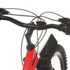 vidaXL Bicicleta de montanha 21 velocidades roda 36 cm vermelho