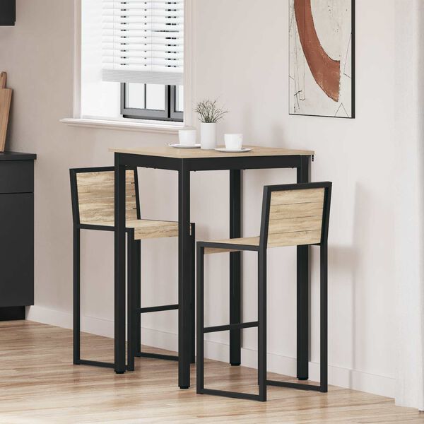 vidaXL Mesa de Bar em P&eacute; Madeira processada