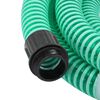 vidaXL Mangueira de sucção com conectores de latão 1,1" 20 m PVC verde