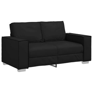 vidaXL Sof&aacute; Preto 160 x 80 x 84 cm tecido