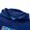 Sweatshirt para crian&ccedil;a com capuz azul-escuro 128