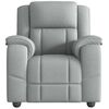vidaXL Poltrona reclinável tecido cinzento-claro