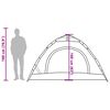 vidaXL Tenda de campismo p/ 4 pessoas opaca libertação rápida branco