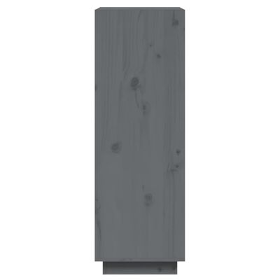 vidaXL Estante/divisória 60x35x103 cm pinho maciço cinzento