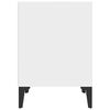 vidaXL Mesa de cabeceira 40x35x50 cm branco